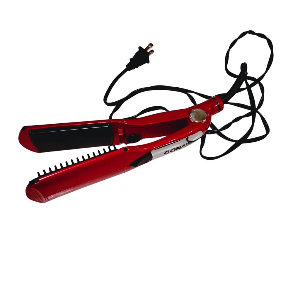 Conair Red Hair Straightener Flat Iron Tested Works